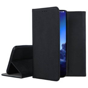 Кожен калъф тефтер и стойка Magnetic FLEXI Book Style за Alcatel 3X 2020 5061U черен